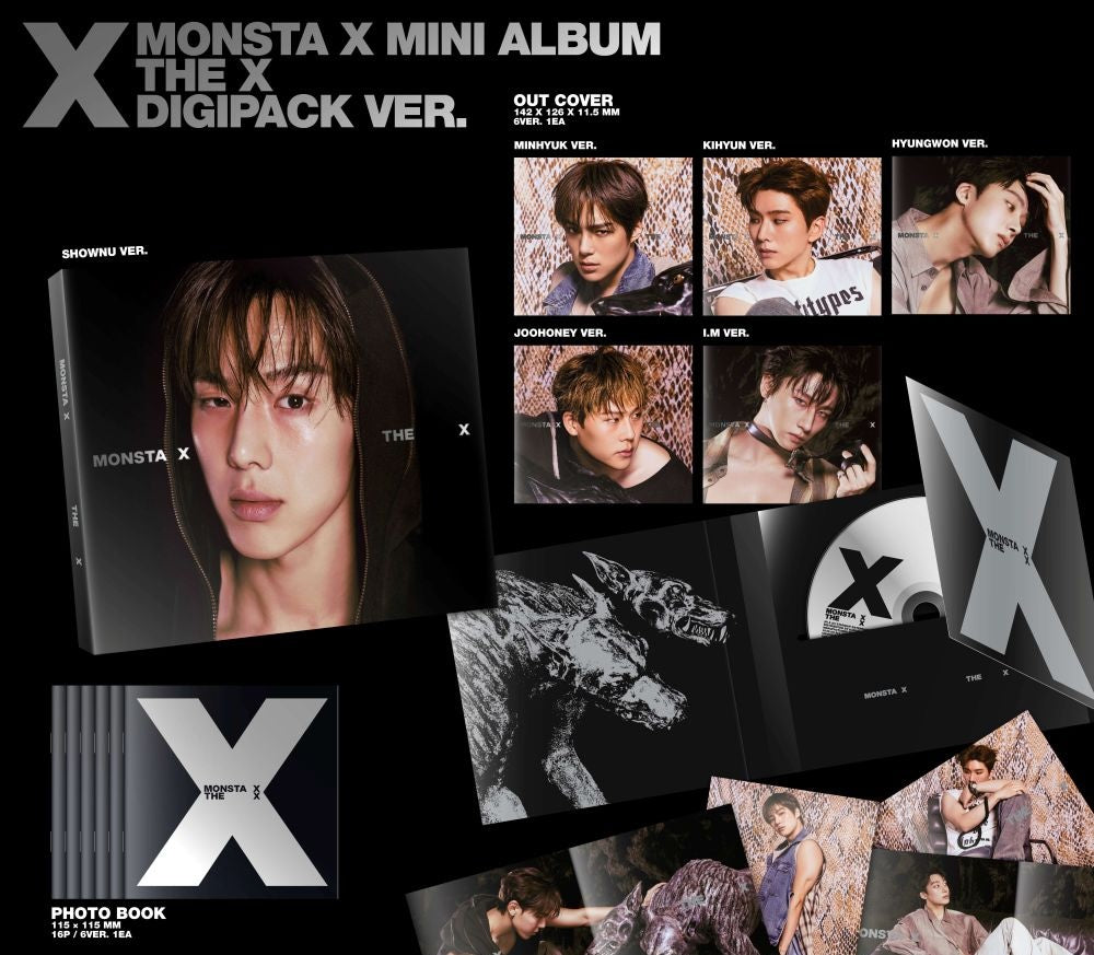 MONSTA X – The X –  (DIGIPACK / SHOWNU Ver.) CD + Photobook + Photocard
