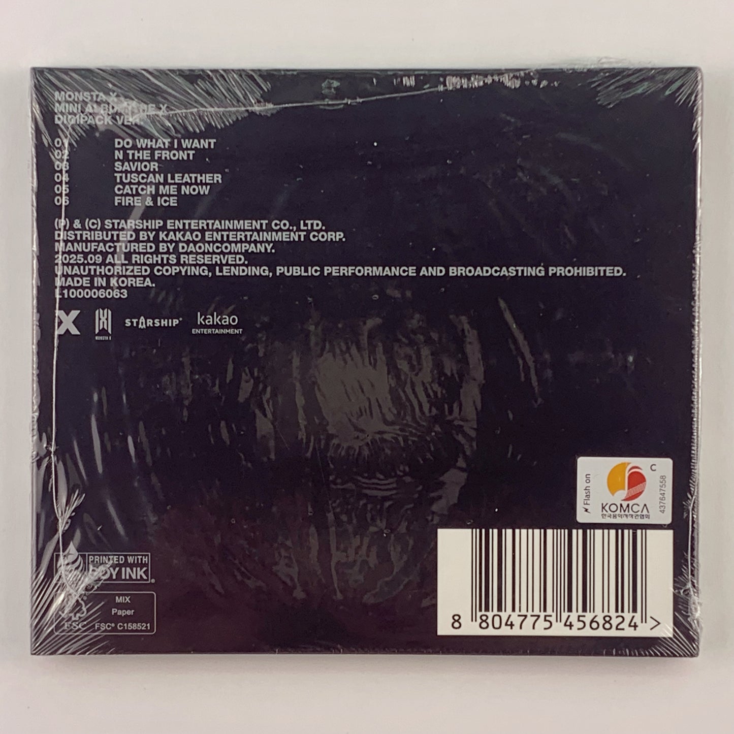 MONSTA X – The X –  (DIGIPACK / HYUNGWON Ver.) CD + Photobook + Photocard