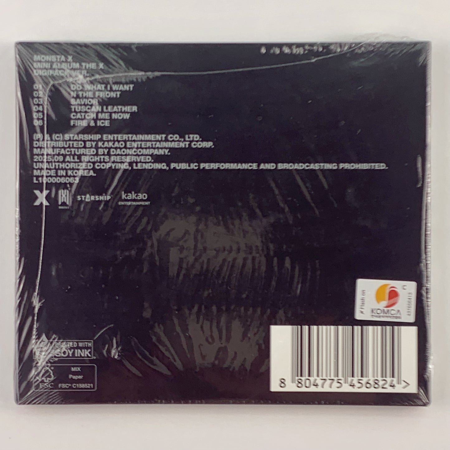 MONSTA X – The X –  (DIGIPACK / KIHYUN Ver.) CD + Photobook + Photocard