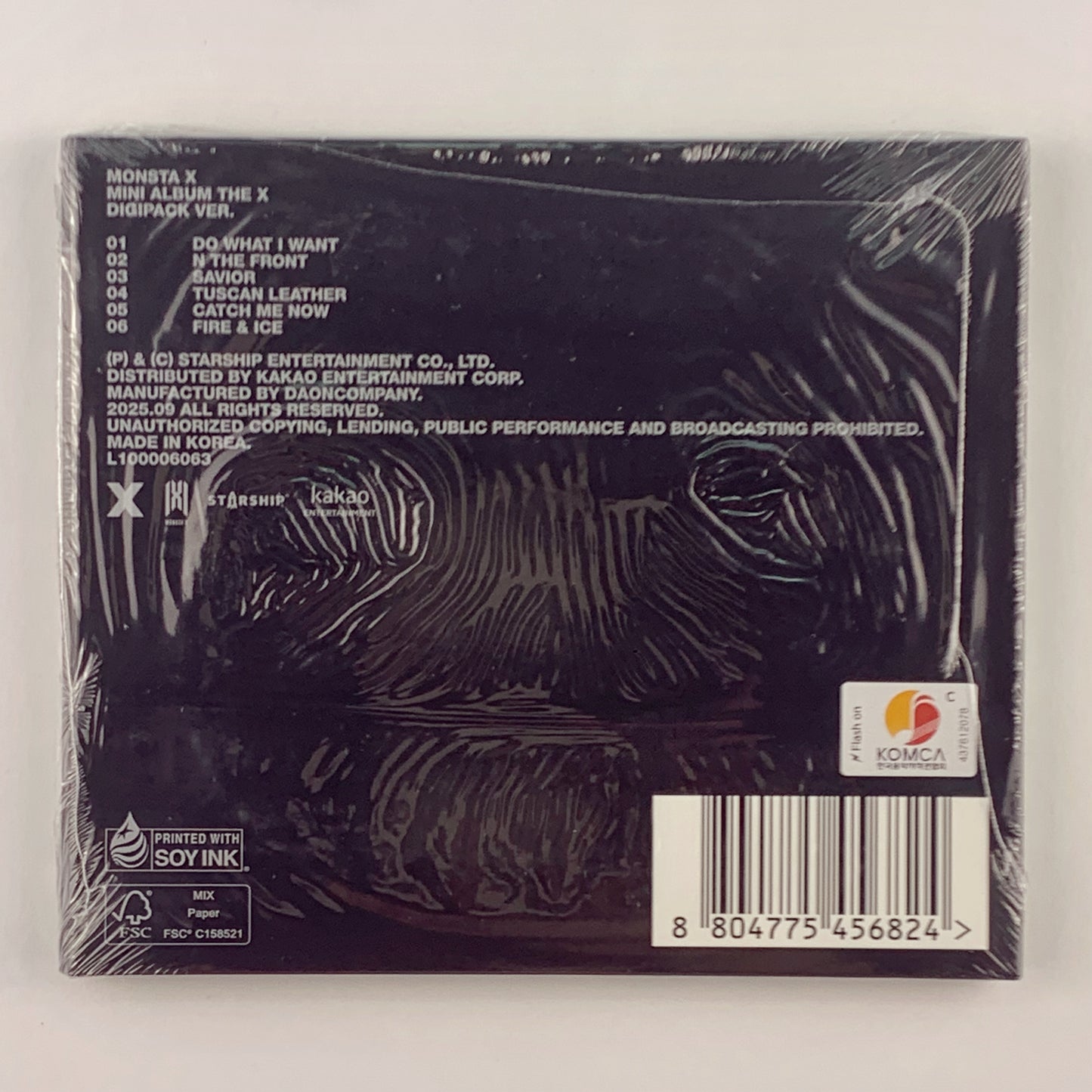 MONSTA X – The X –  (DIGIPACK / MINHYUK Ver.) CD + Photobook + Photocard