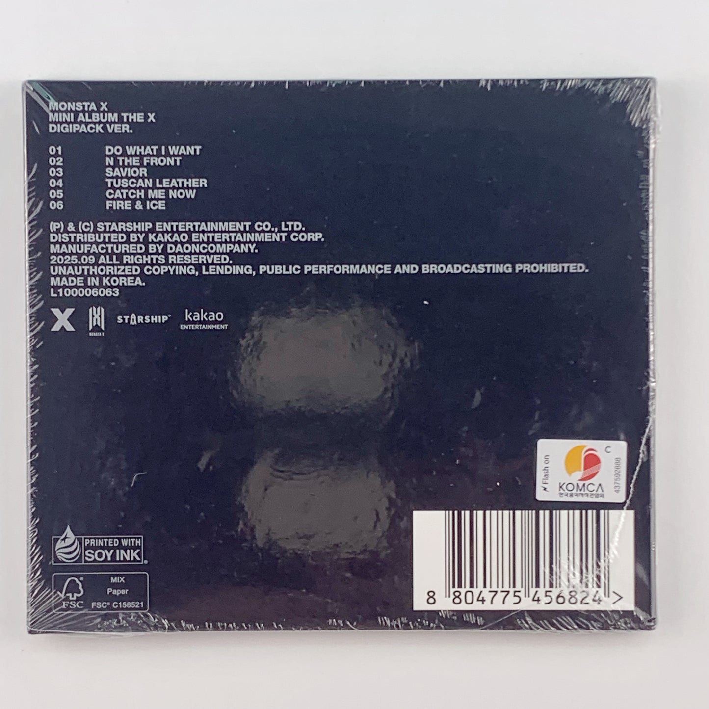 MONSTA X – The X –  (DIGIPACK / SHOWNU Ver.) CD + Photobook + Photocard