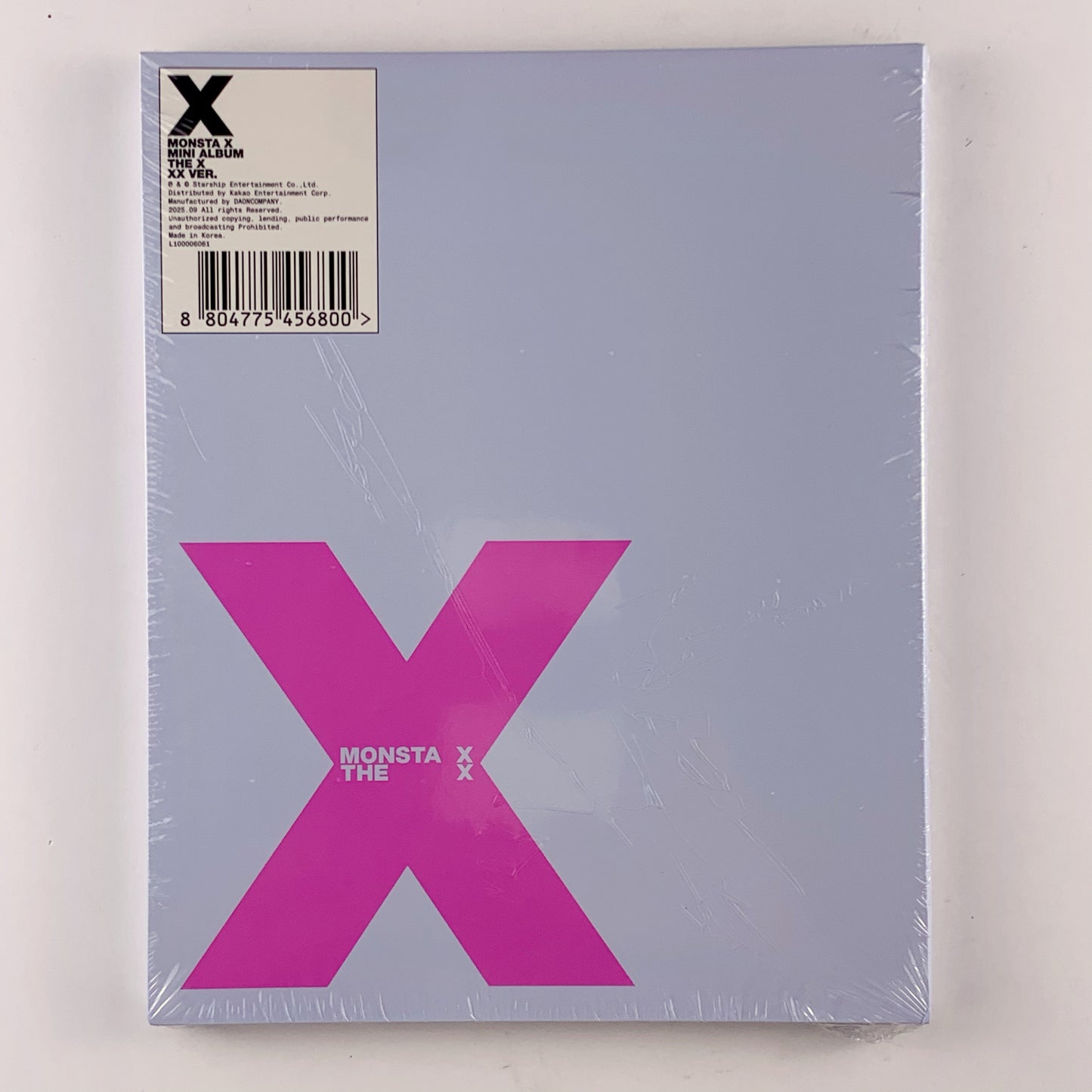 MONSTA X - Mini Album [THE X] ( XX Ver.) CD + Photobook + Photocard