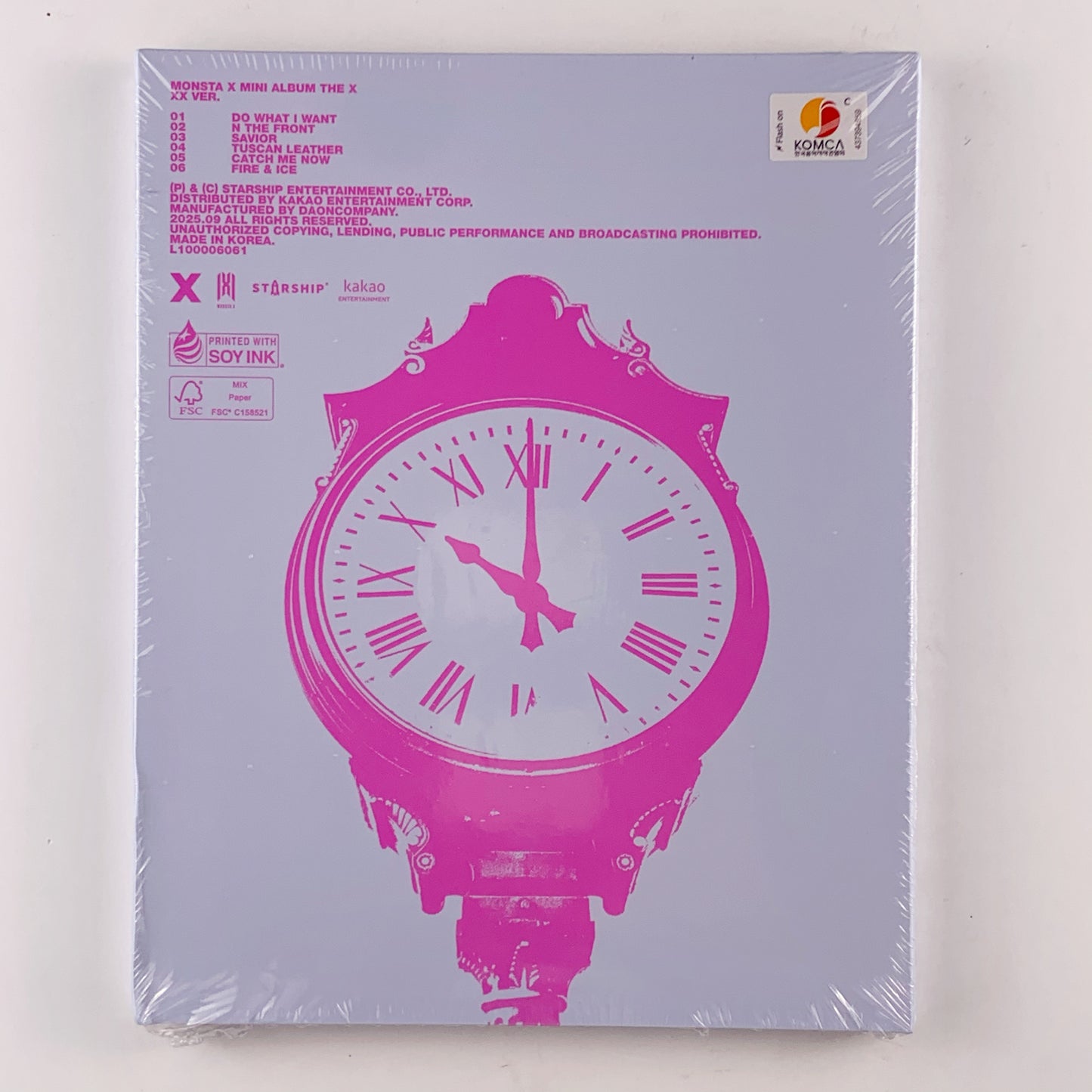 MONSTA X - Mini Album [THE X] ( XX Ver.) CD + Photobook + Photocard