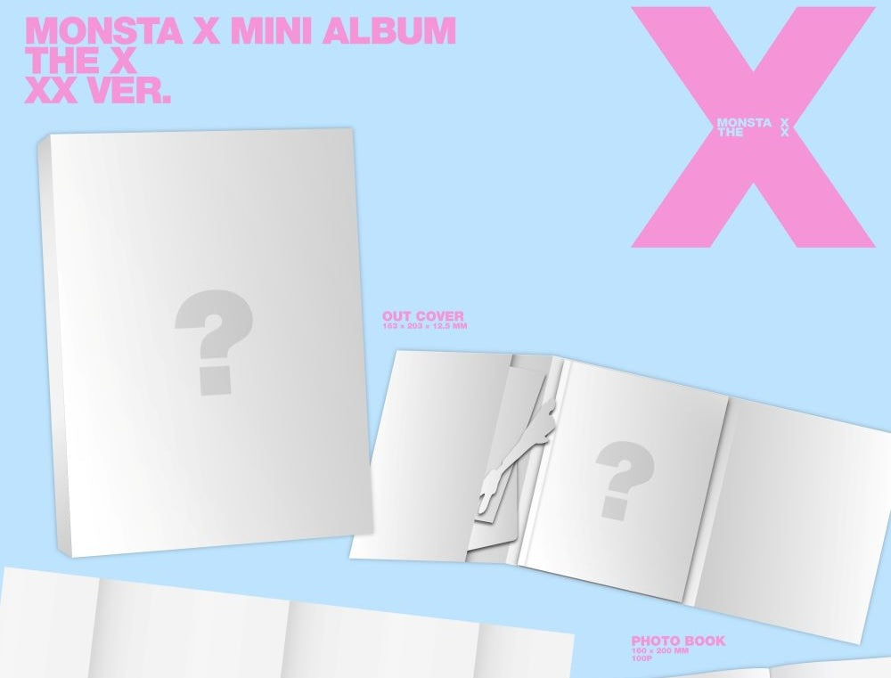 MONSTA X - Mini Album [THE X] ( XX Ver.) CD + Photobook + Photocard