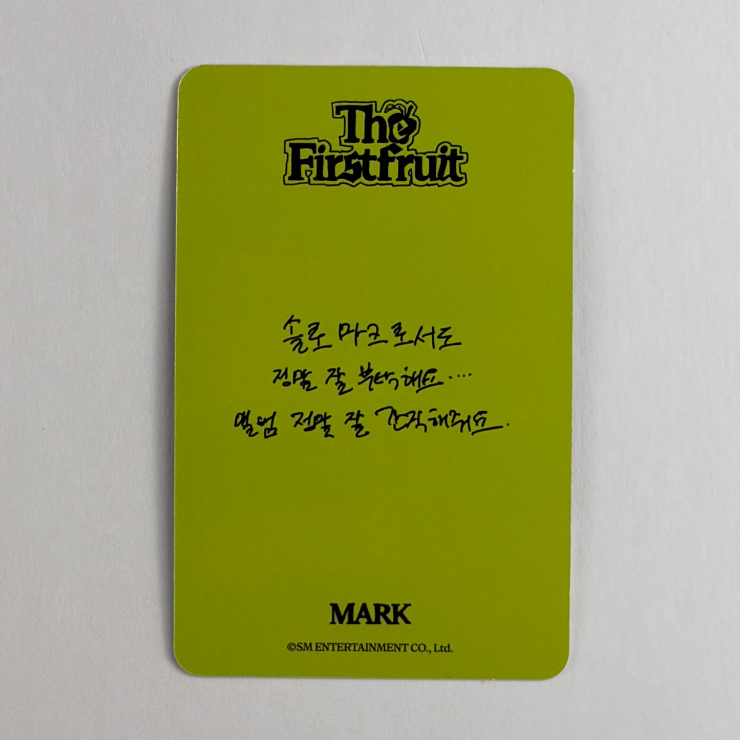 MARK The FirstFruit Official Photocard #04