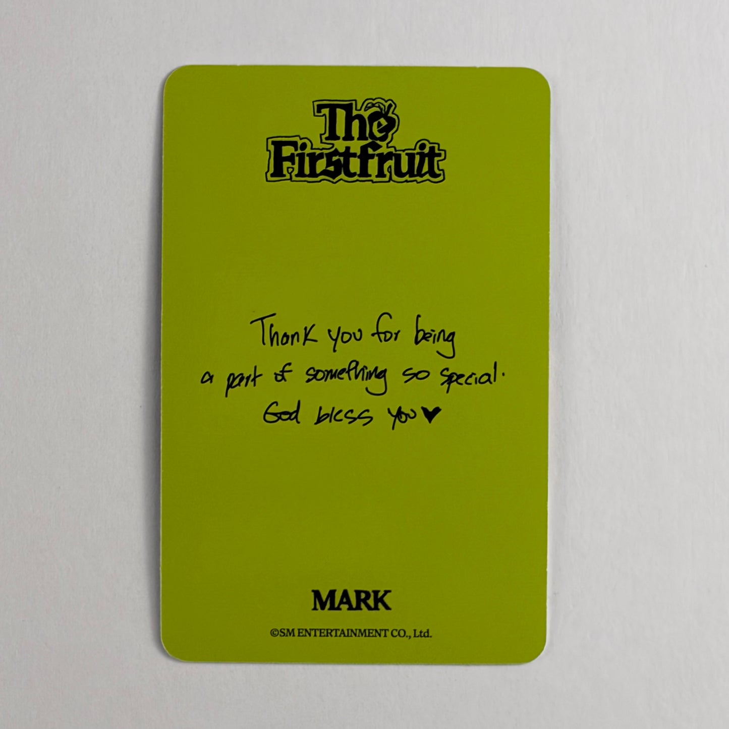 MARK The FirstFruit Official Photocard #05