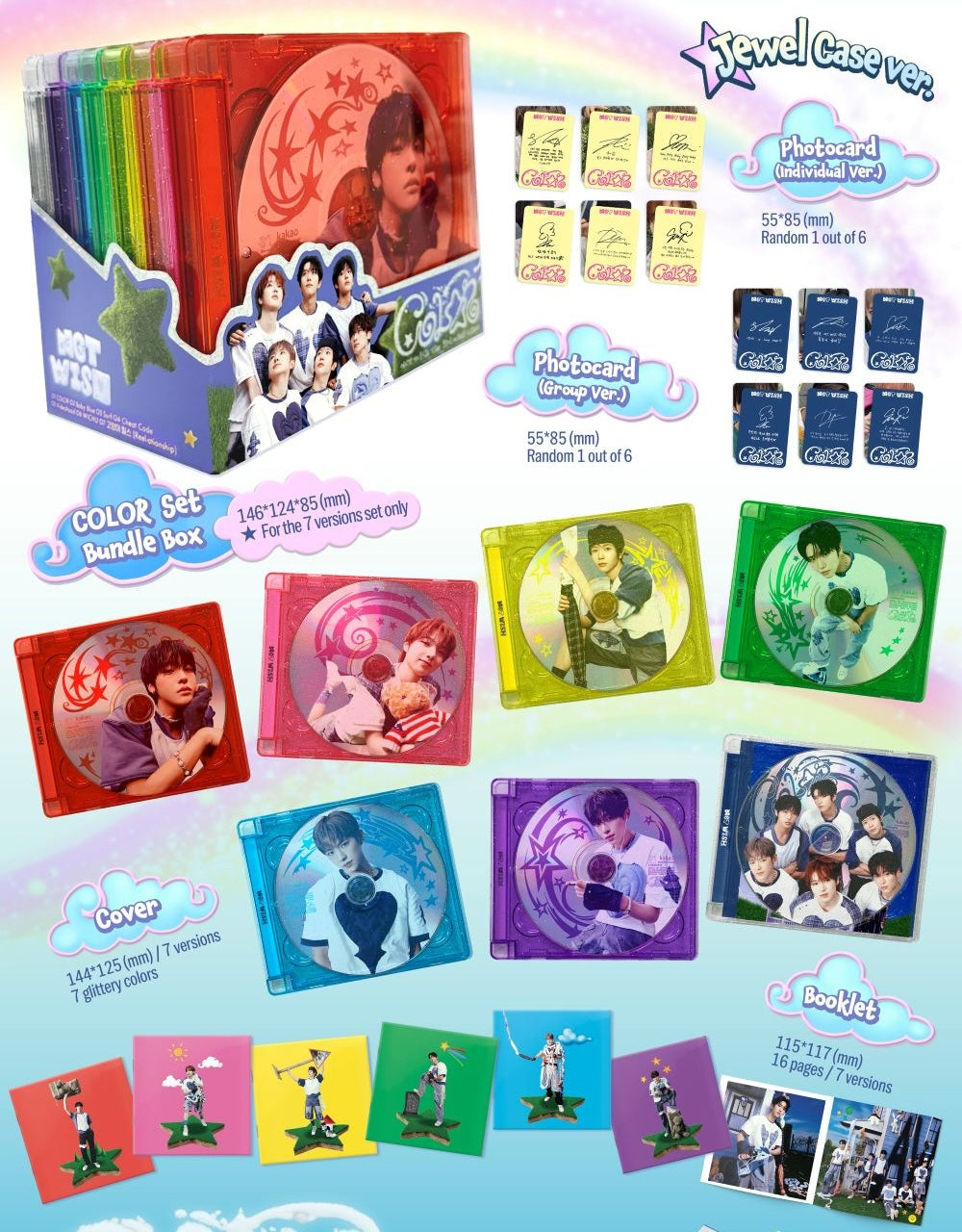 NCT WISH – 3rd Mini Album [COLOR] (Jewel Case Ver. – RIKU Ver.)