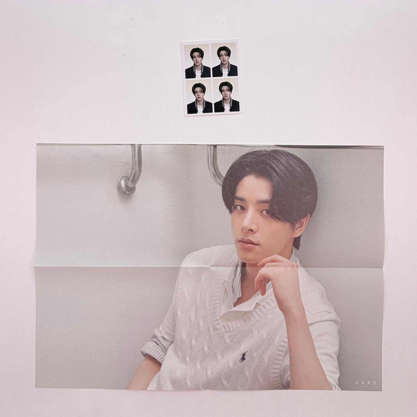 ENHYPEN JAKE 2026 Season’s Greetings Official Folded Poster + ID Photo Set