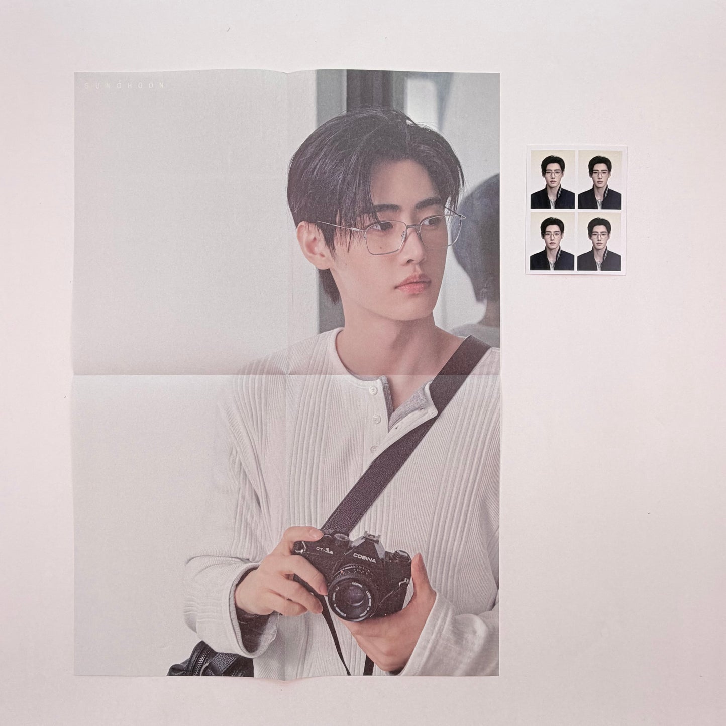 ENHYPEN SUNGHOON 2026 Season’s Greetings Official Folded Poster + ID Photo Set