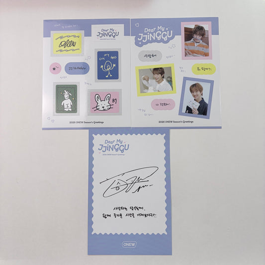 ONEW SHINee 2026 Season’s Greetings Official Message Card + Sticker