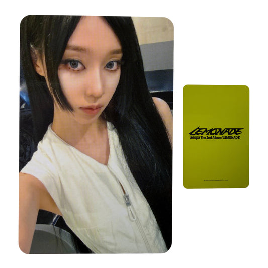 aespa Winter LEMONADE WITHMUU Photocard