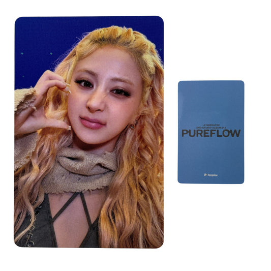 LE SSERAFIM Huh YUNJIN PUREFLOW pt.1 FANPLEE Photocard 