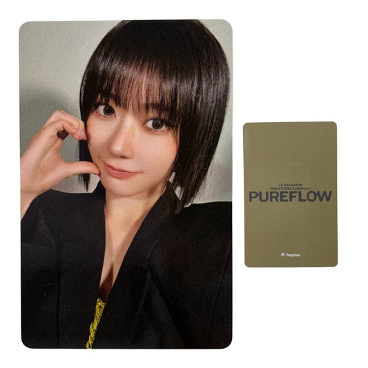 LE SSERAFIM SAKURA PUREFLOW pt.1 FANPLEE 2 Photocard 