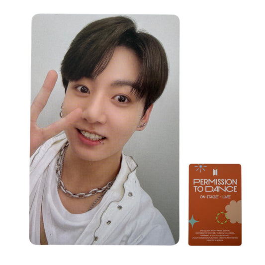 BTS Jung Kook Permission to Dance on Stage LIVE Photocard