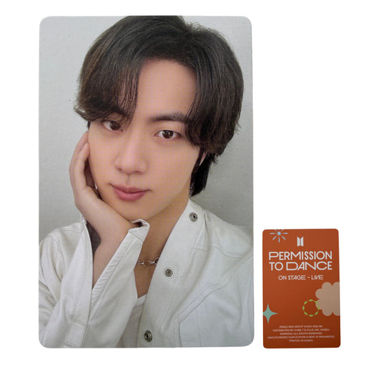 BTS Jin Permission to Dance on Stage LIVE Photocard