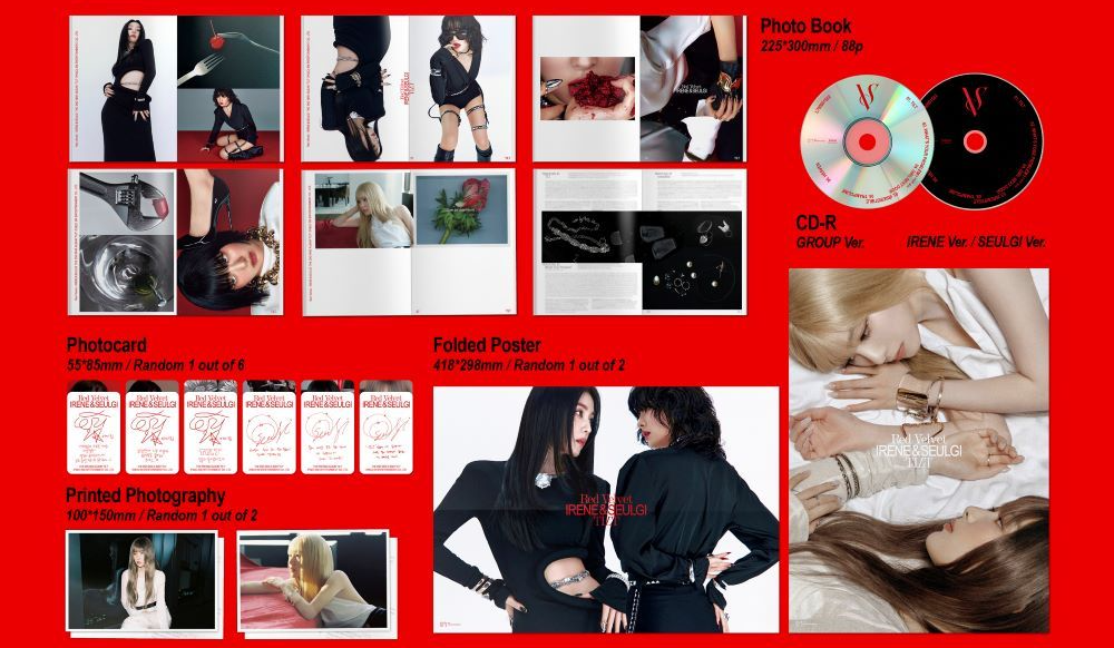 Red Velvet Irene & Seulgi TILT Photobook Ver 2nd Mini Album CD Photobook Photocard K-Pop Album (Copy)