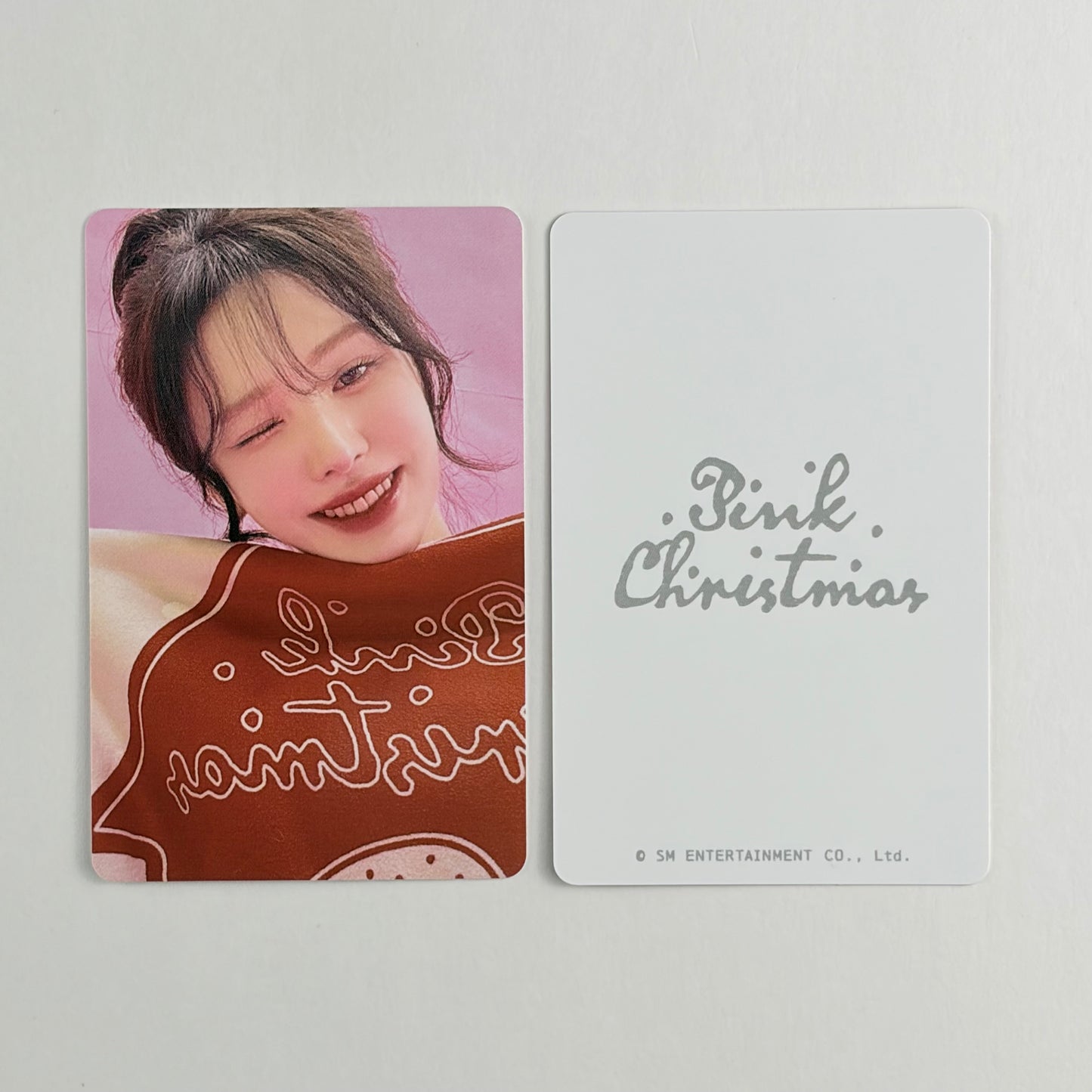 Red Velvet WENDY 2024 Pink Christmas Photocard