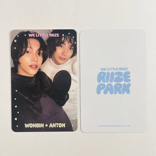 RIIZE Park WonBin & Anton Pop-Up Photocard We Little Riize