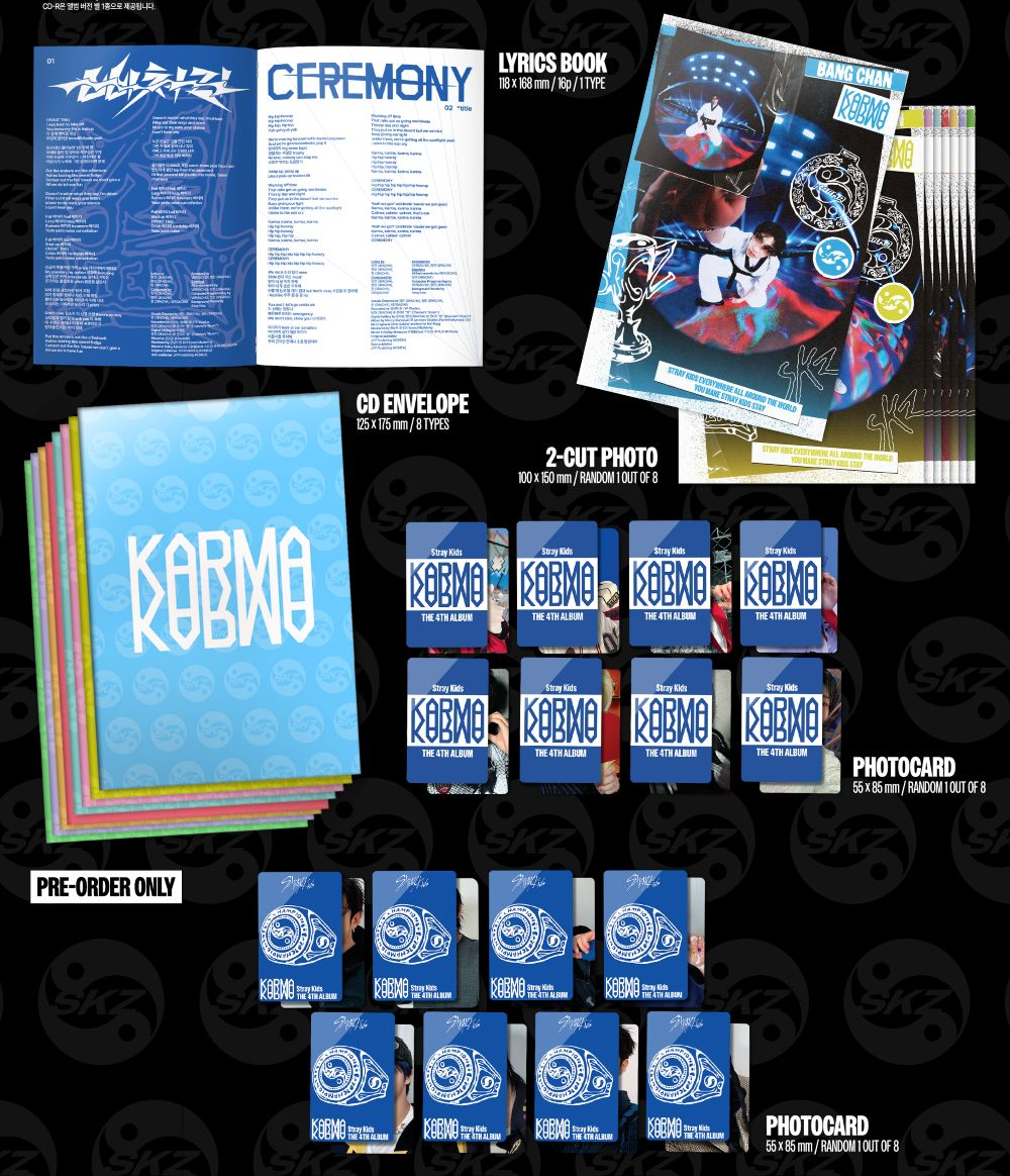 Stray Kids - 4th Album 'KARMA' (Accordion Ver.) CD + Photocard [FELIX] (Copy)