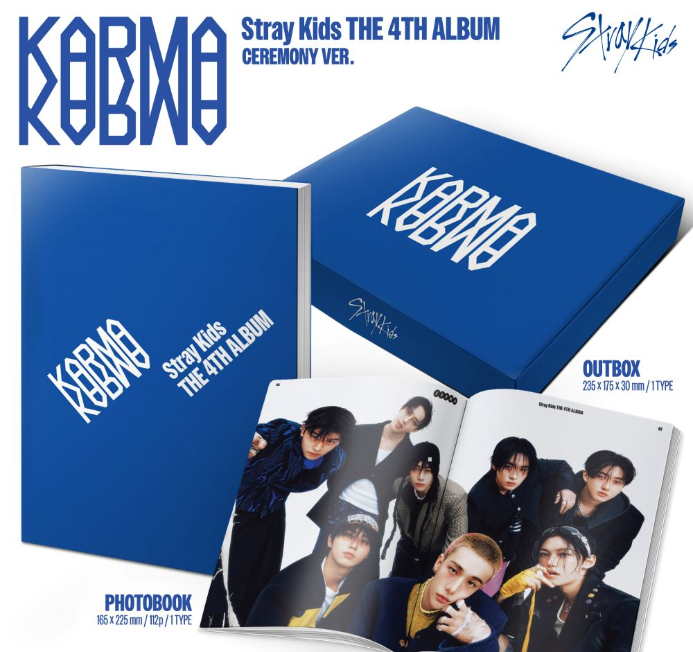 Stray Kids - 4th Album 'KARMA' (Ceremony Ver.) CD + Photobook + Photocard