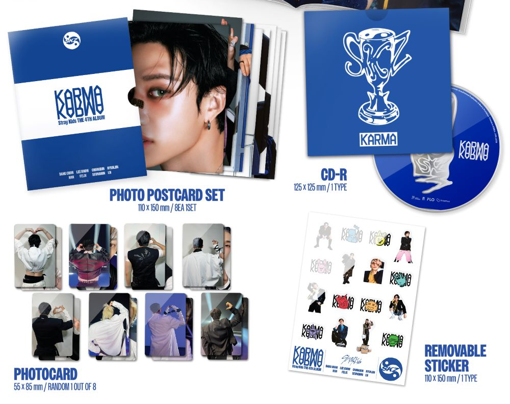 Stray Kids - 4th Album 'KARMA' (Ceremony Ver.) CD + Photobook + Photocard