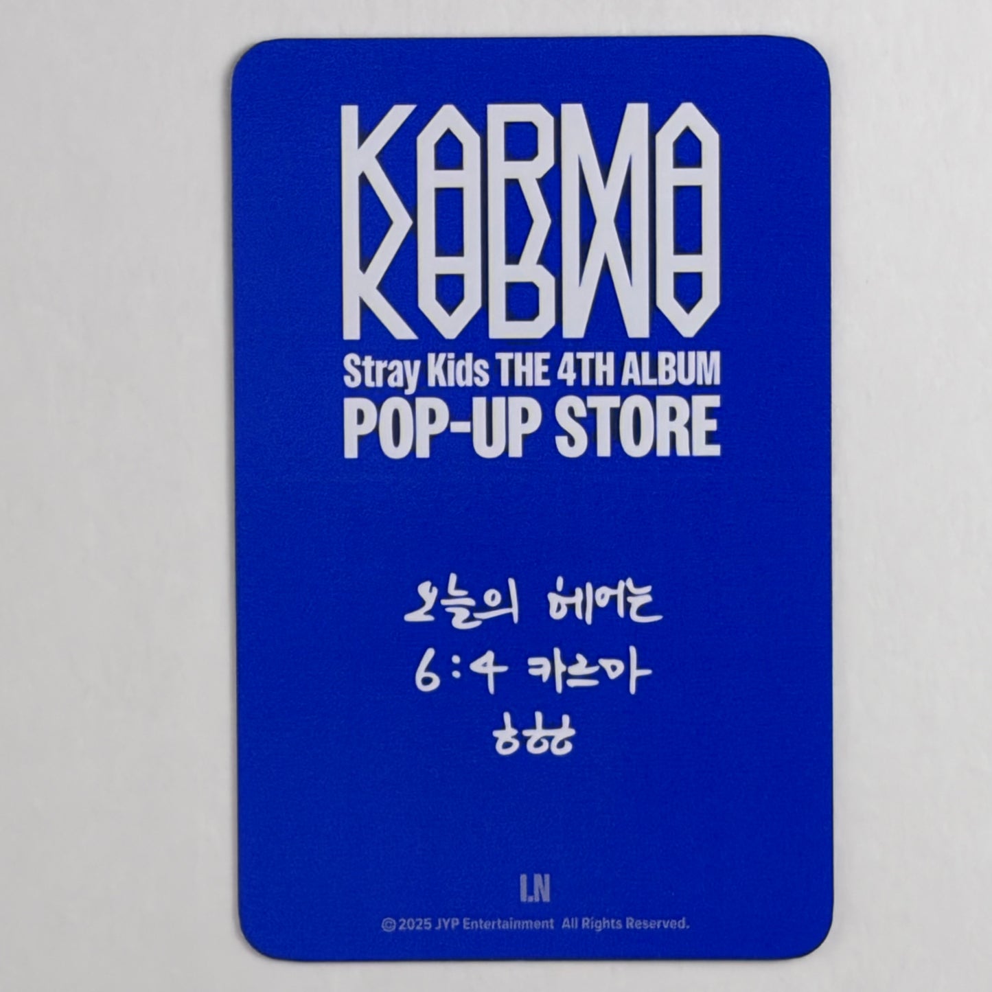Stray Kids I.N Karma Pop-up Store Official Photocard
