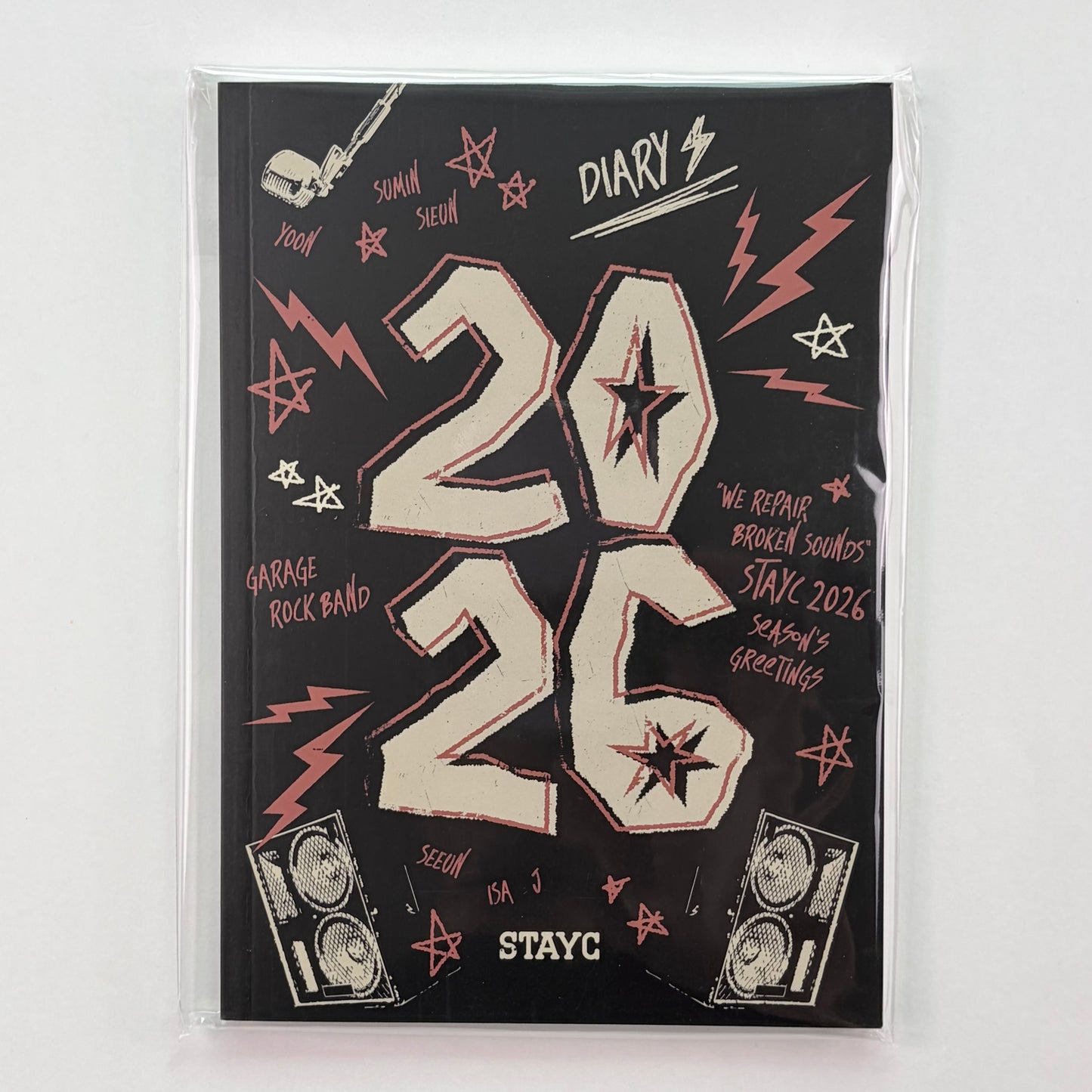 STAYC Official Guitar Pick DIARY 2026 Seasons Greetings NOW TUNING