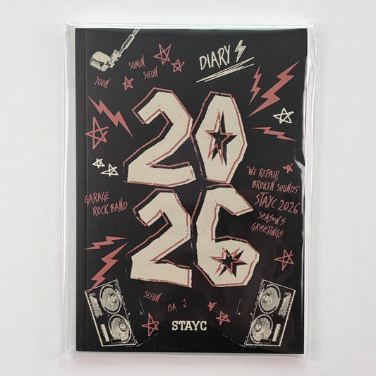 STAYC Official Guitar Pick DIARY 2026 Seasons Greetings NOW TUNING