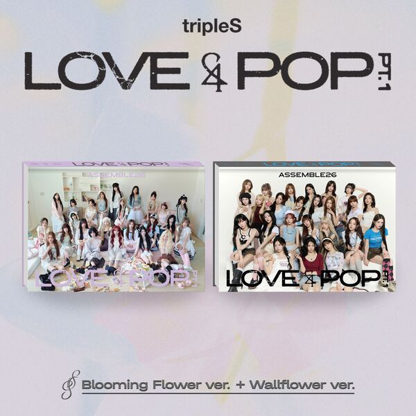 tripleS LOVE&POP pt.1 CD Album (Blooming Flower / Wallflower Ver.)