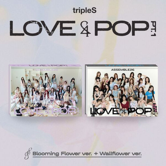 tripleS LOVE&POP pt.1 CD Album (Blooming Flower / Wallflower Ver.)