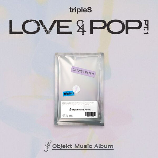 Sealed tripleS LOVE&POP pt.1 Objekt Music Album QR Version with random Objekt photocards
