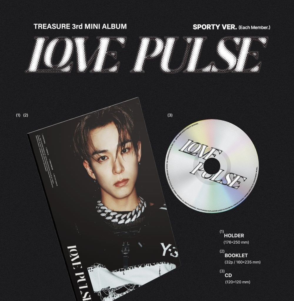 TREASURE – [LOVE PULSE] SPORTY Ver. CD + Photocard Set - YOON JAEHYUK