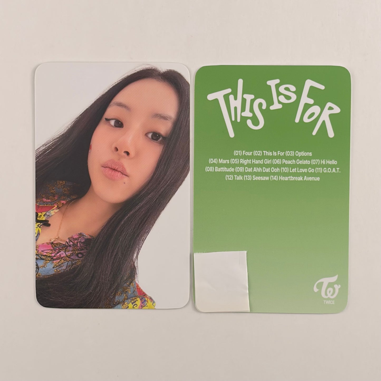 TWICE CHAEYOUNG 4th Album "This Is For" POB Real Touch Photocard Official