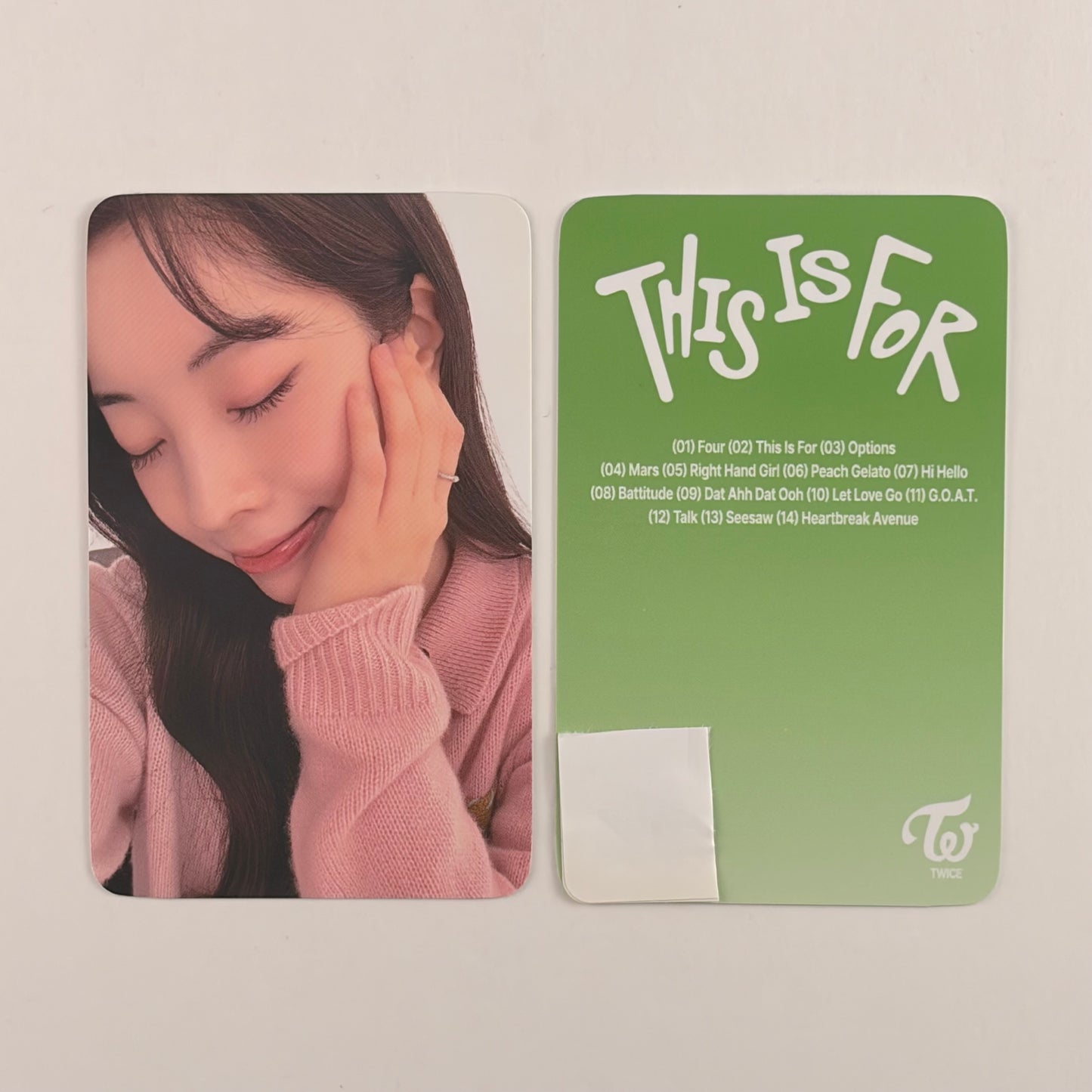 TWICE DAHYUN 4th Album "This Is For" POB Real Touch Photocard Official