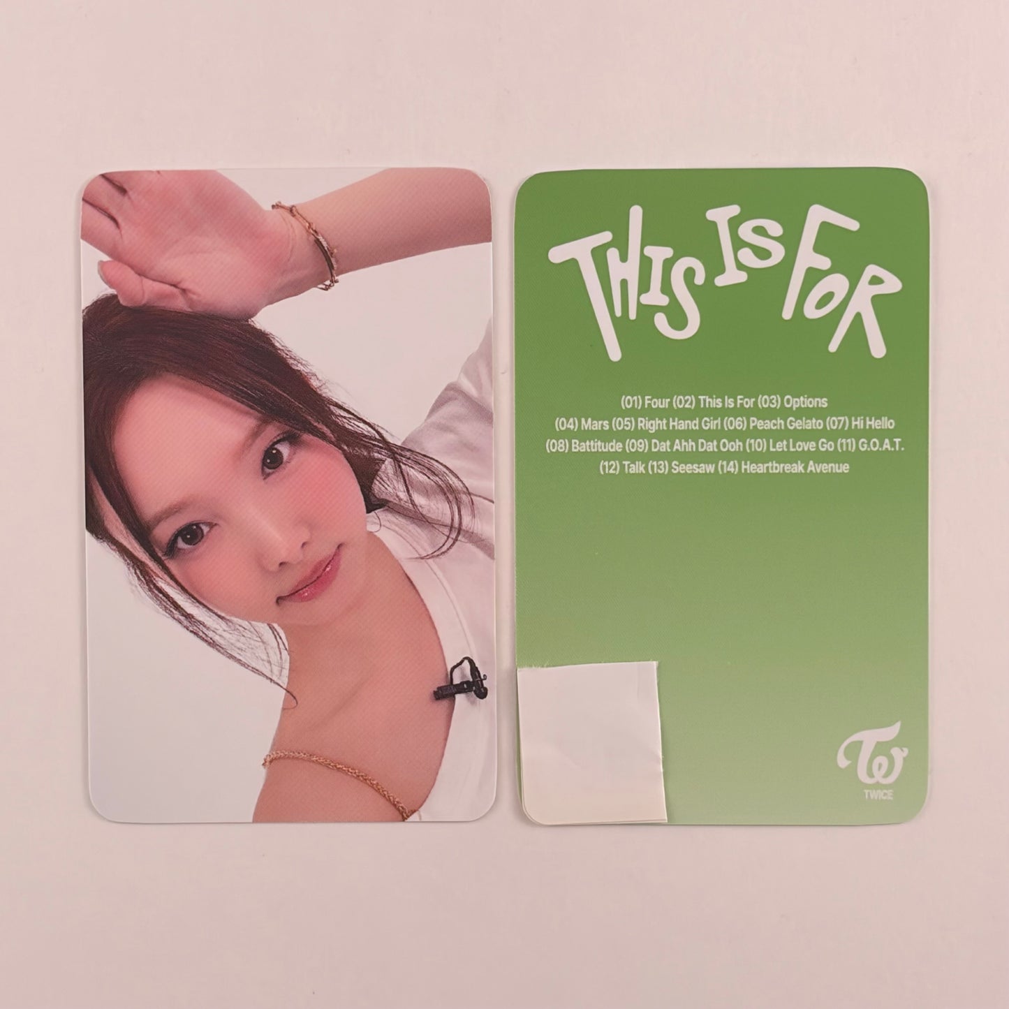 TWICE NAYEON 4th Album "This Is For" POB Real Touch Photocard Official