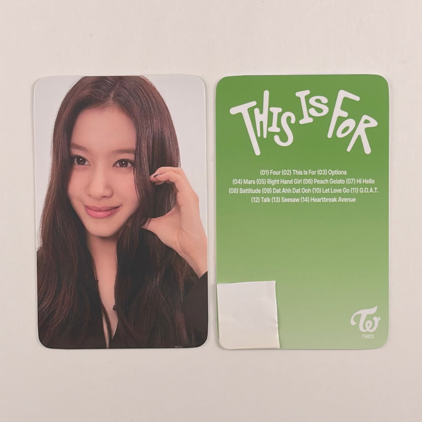 TWICE SANA 4th Album "This Is For" POB Real Touch Photocard Official