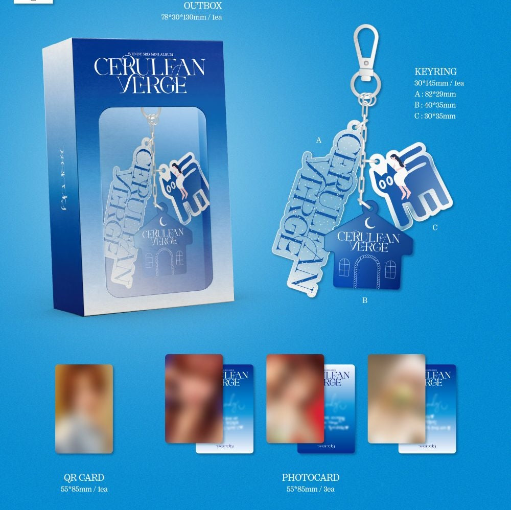 WENDY – 3rd Mini Album [Cerulean Verge] (Keyring Ver.) Smart Album