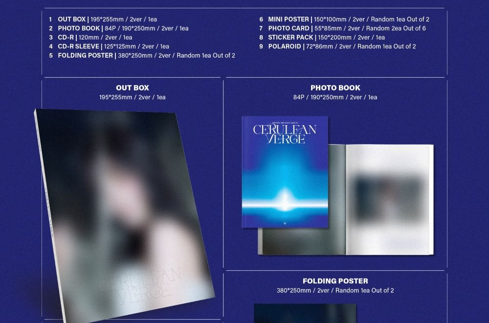 WENDY – 3rd Mini [Cerulean Verge] (Photobook Ver. A) CD + Photobook + Photocard