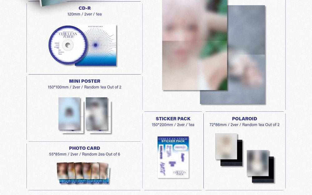 WENDY – 3rd Mini [Cerulean Verge] (Photobook Ver. B) CD + Photobook + Photocard