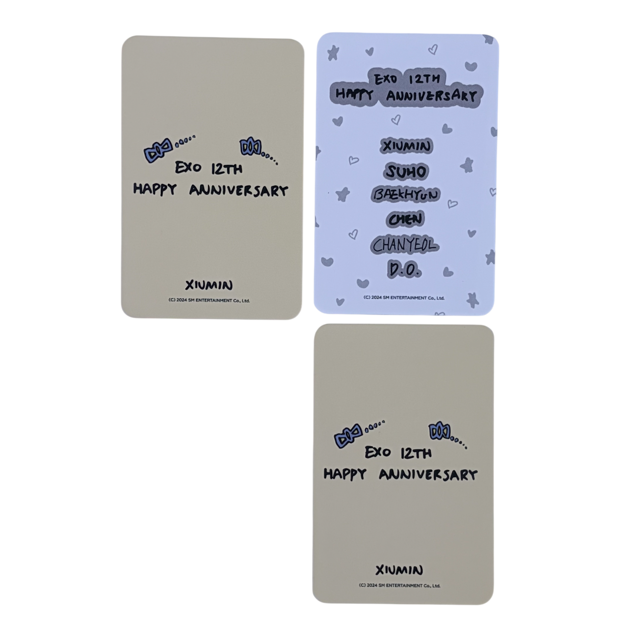 Official EXO 12th Anniversary Lucky Card Set - Xiumin (SMtown MD)