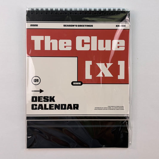 Xiumin EXO Official Desk Calendar 2026 Season’s Greetings The Clue X