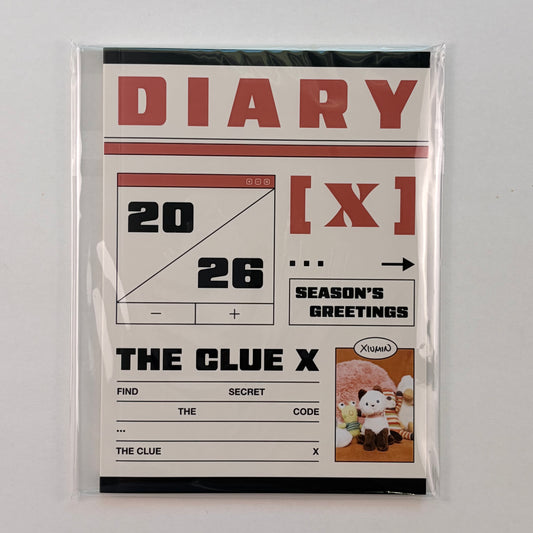 Xiumin EXO Official DIARY 2026 Season’s Greetings The Clue X