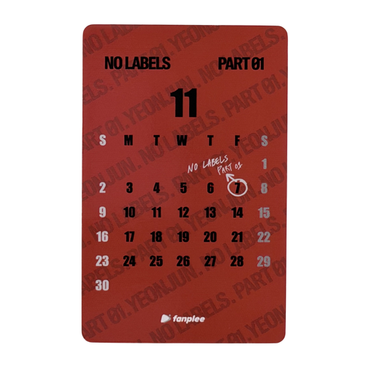 Yeonjun No Labels Fanplee Official Photocard 03