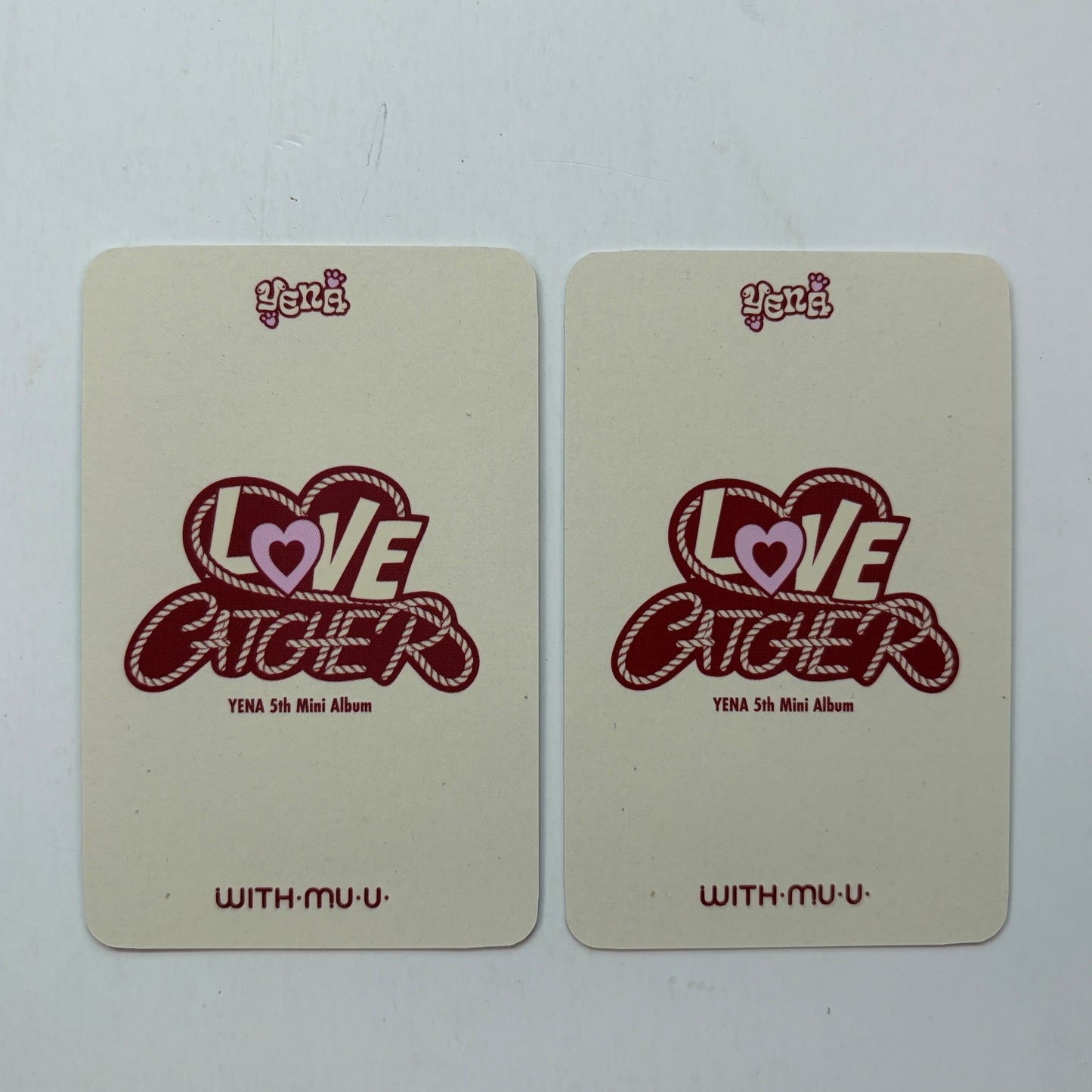 YENA LOVE CATCHER Withmuu POB Photocard Set