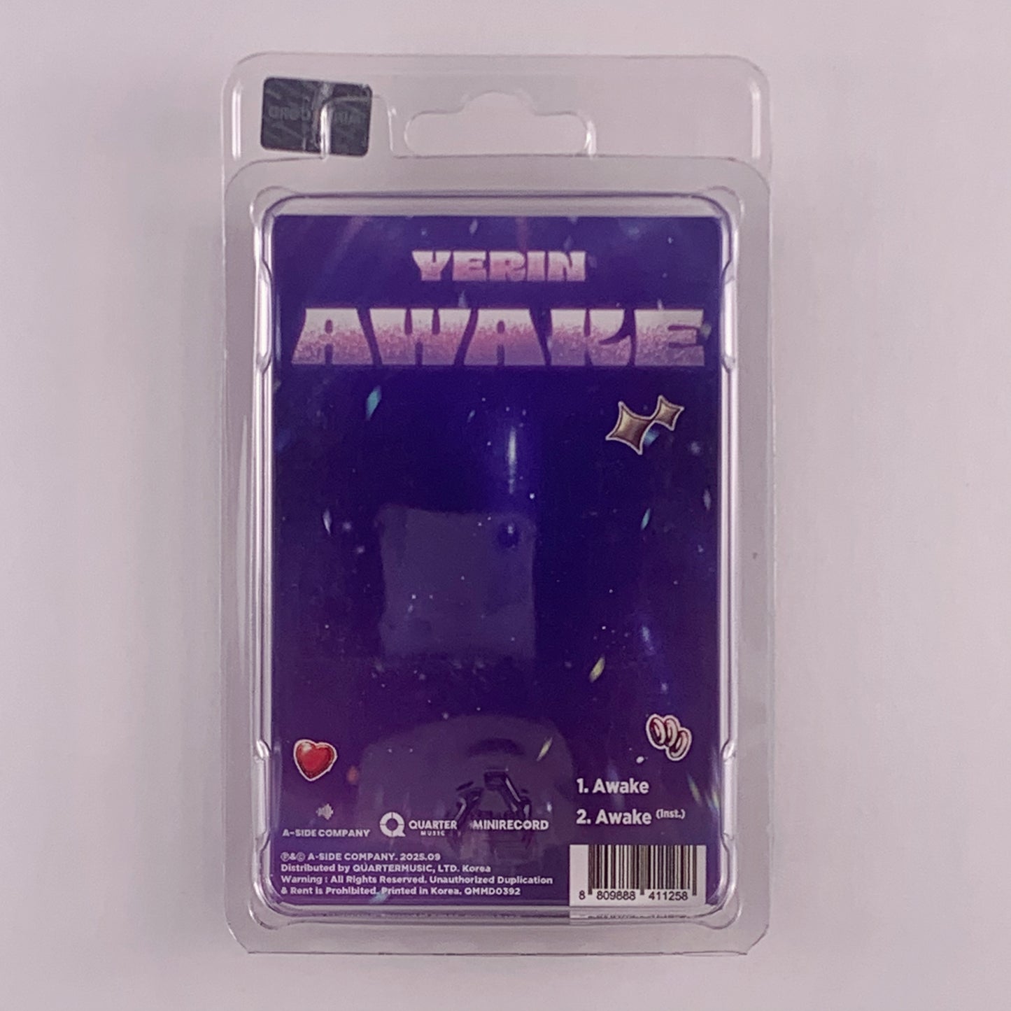YERIN – Awake Mini Album | CD Object + Photocard + QR Card | Brand New Sealed