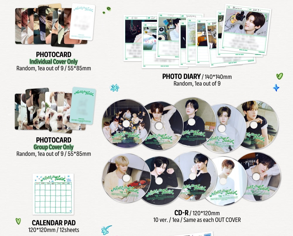 ZEROBASEONE (ZB1) – 1st Full [NEVER SAY NEVER] (DIGIPACK Ver. / Park Gunwook)