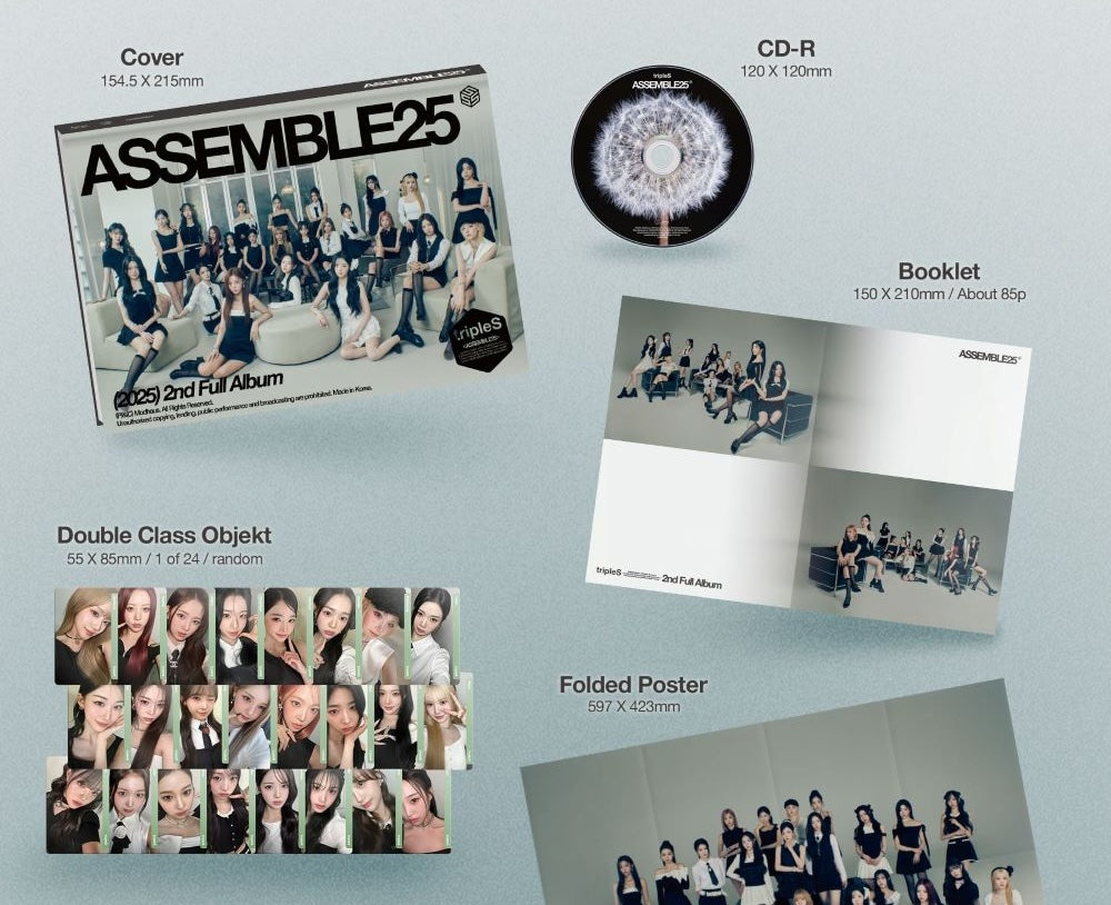 tripleS – ASSEMBLE25 [Are You Alive ver.] 1st Full Album CD + Photobook + Collectibles