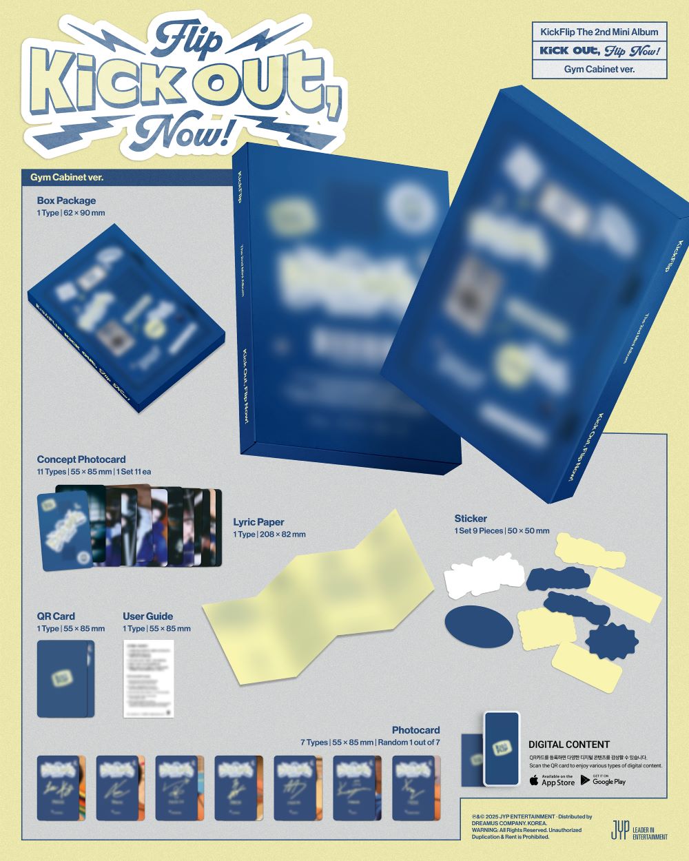 KickFlip – Kick Out, Flip Now! Gym Cabinet Ver. (Platform) Album